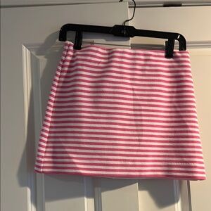 Pink and White Striped Women's Skirt by Lilly Pulitzer